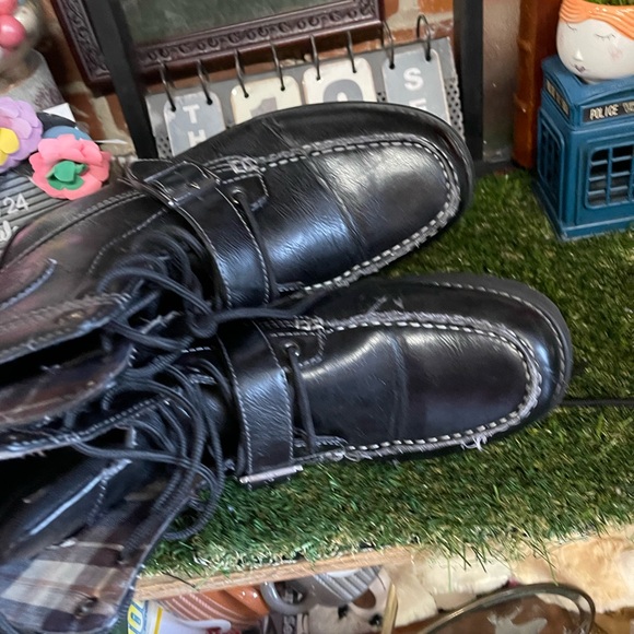 Cadillac Men's Army Black Carpenter Boots Size - Picture 5 of 13